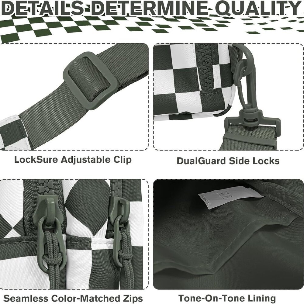 Chic Checkered Sling Bag - Versatile Crossbody, C… - image 6